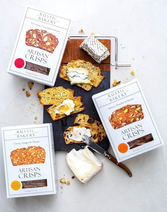 rustic bakery artisan crisps pack