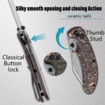 kansept nesstreet button lock pocket folding knife