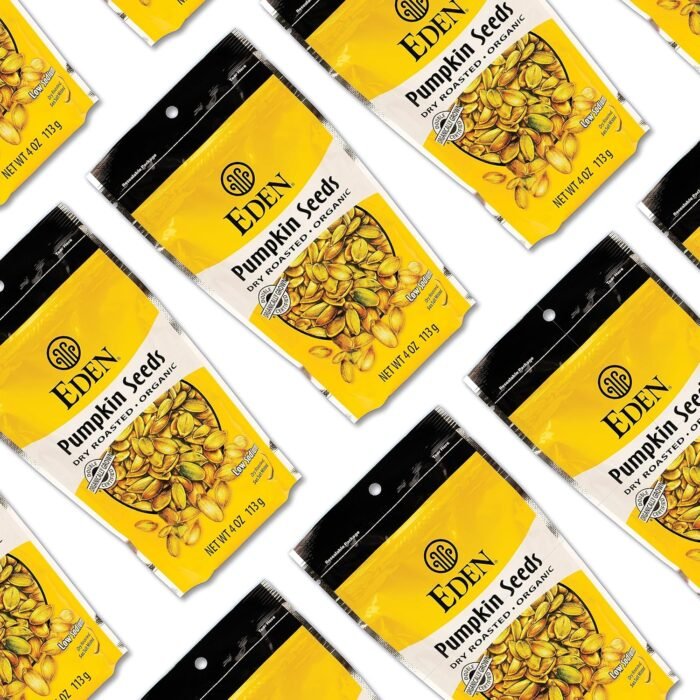 eden organic pumpkin seeds dry roasted pack