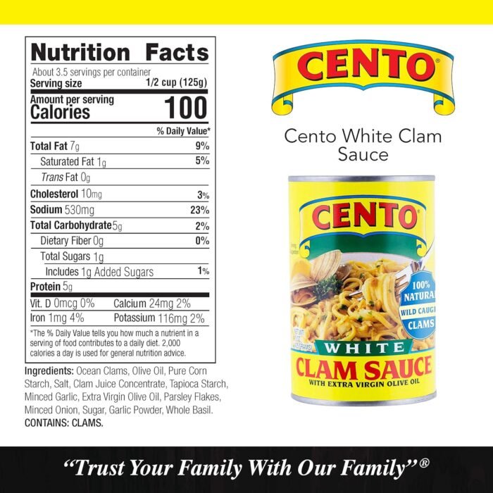 cento white clam sauce