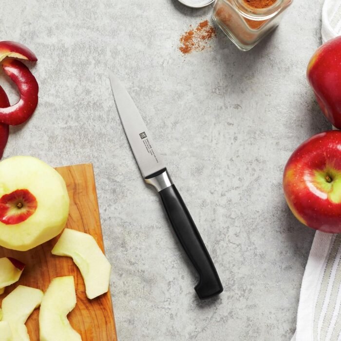 zwilling four paring knife silver black