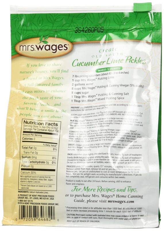 mrs wages pickling lime pack