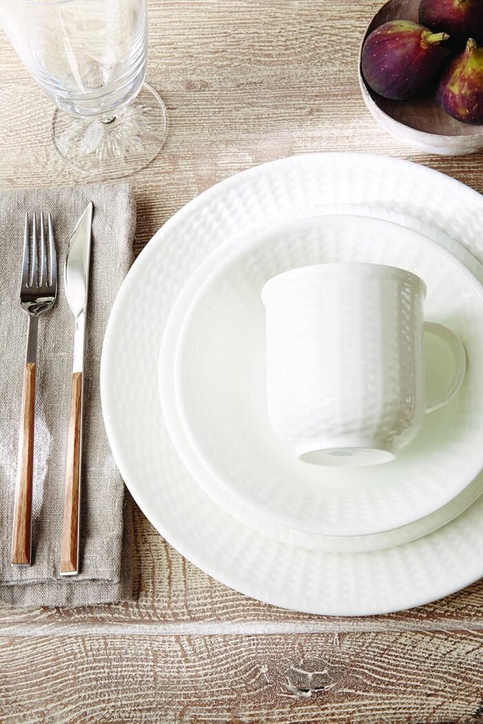 wedgwood nantucket basket 4-piece place setting white top view