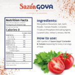 sazon goya with cilantro & tomato ingredients
