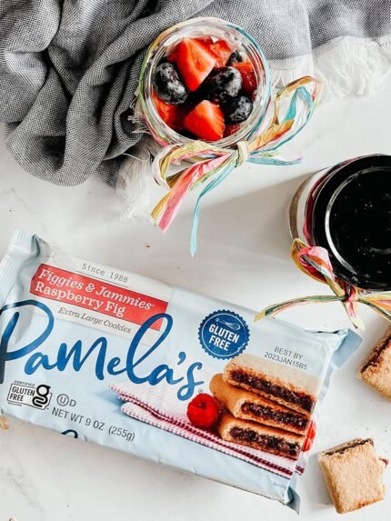 pamela's products raspberry & fig cookies pack