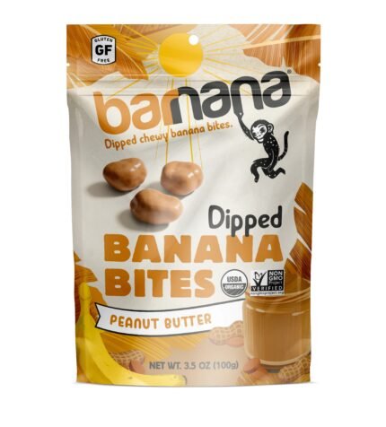 varnana penut butter dipped banana bites pack