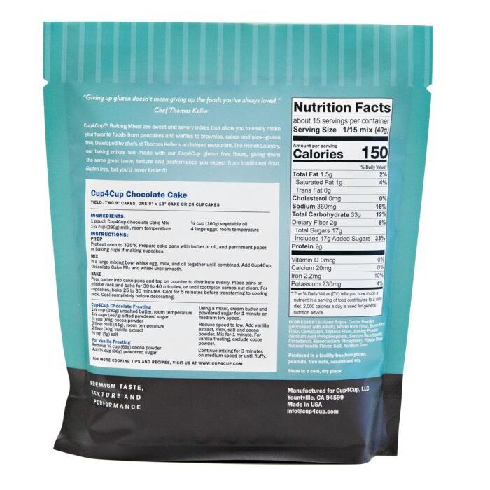 cup chocolate cake mix pack