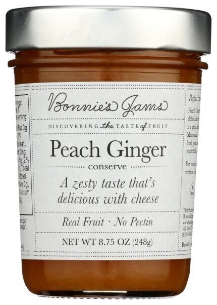 bonnies jams peach ginger jam