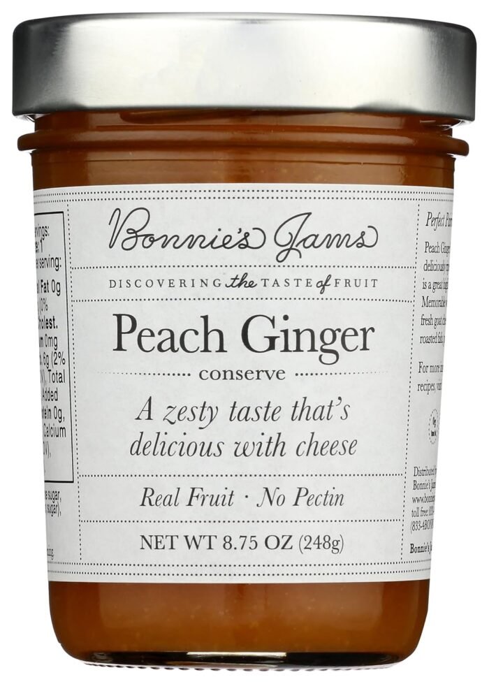 bonnies jams peach ginger jam