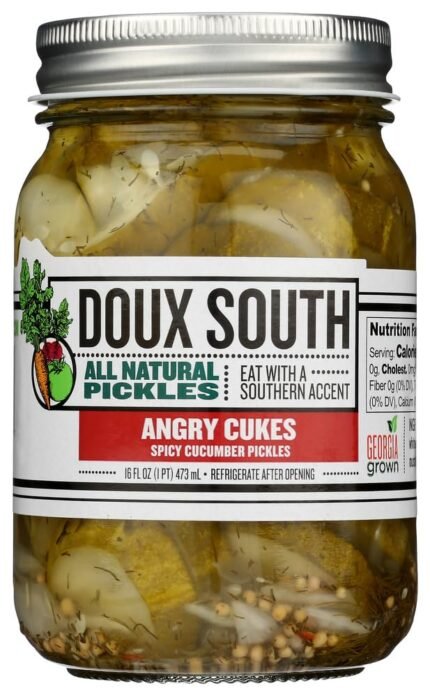 doux south angry cukes dill pickle slices