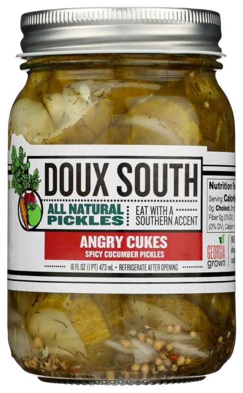 doux south angry cukes dill pickle slices