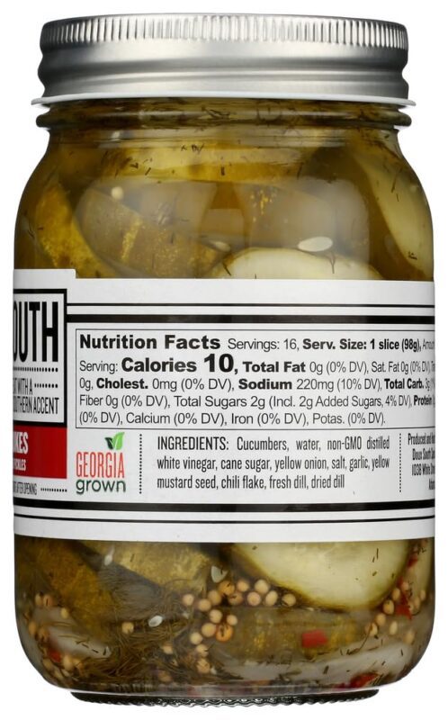 doux south angry cukes dill pickle slices