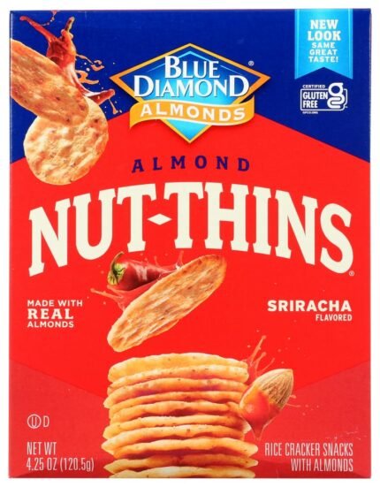 blue diamond alonds nut thins sriacha pack