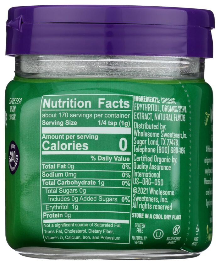 wholesome sweeteners organic stevia