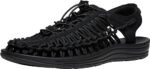 keen mens uneek classic two cord sandals black m