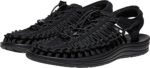keen mens uneek classic two cord sandals black m