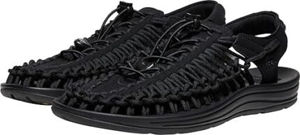 keen mens uneek classic two cord sandals black m