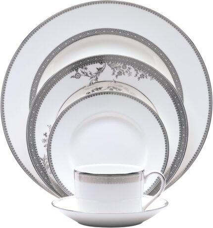 vera wang wedgwood vera lace five piece place setting
