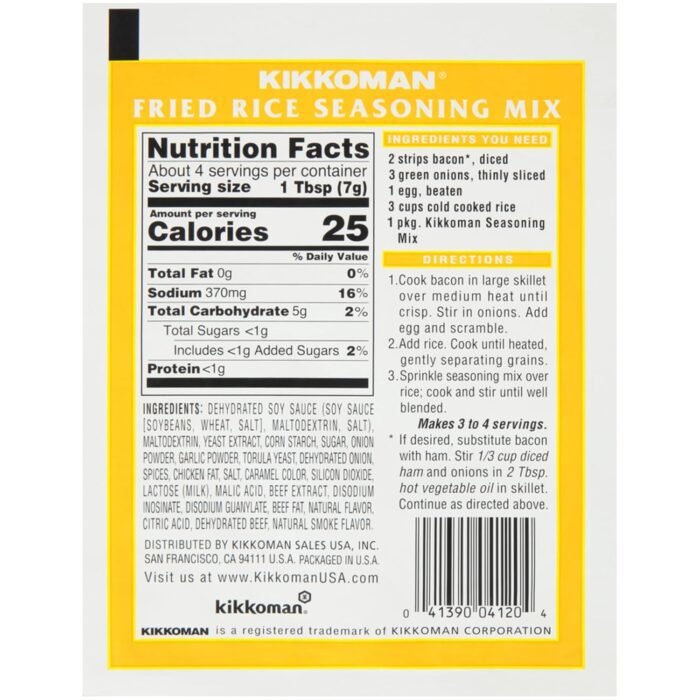 kikkoman fried rice seasoning mix pack