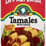 la preferida beef & pork tamales with sauce