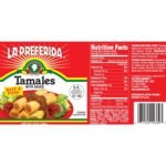 la preferida beef & pork tamales with sauce