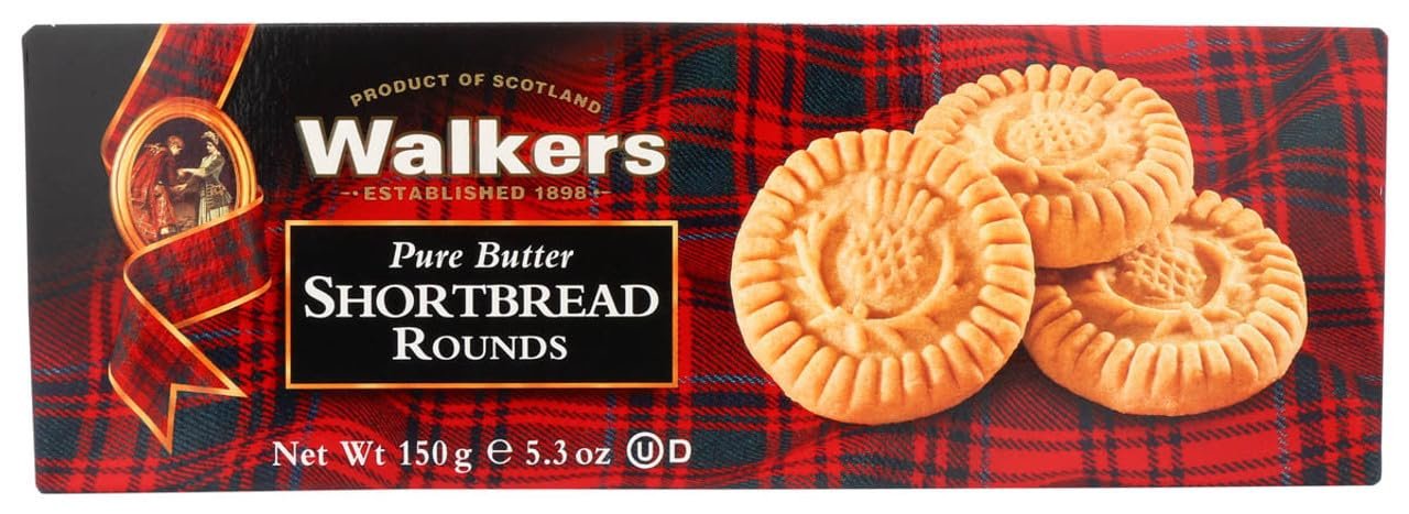 walkers pure butter shortbread rounds pack