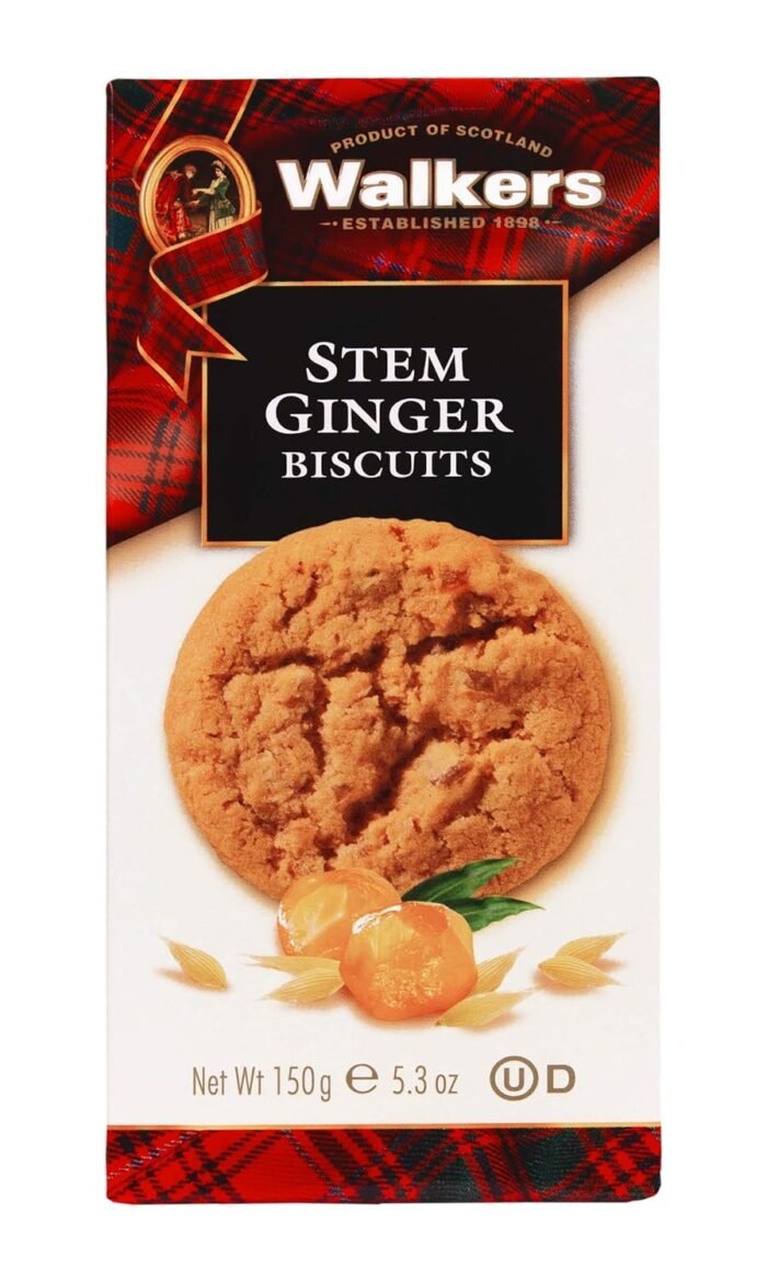 walkers stem ginger cookies pack