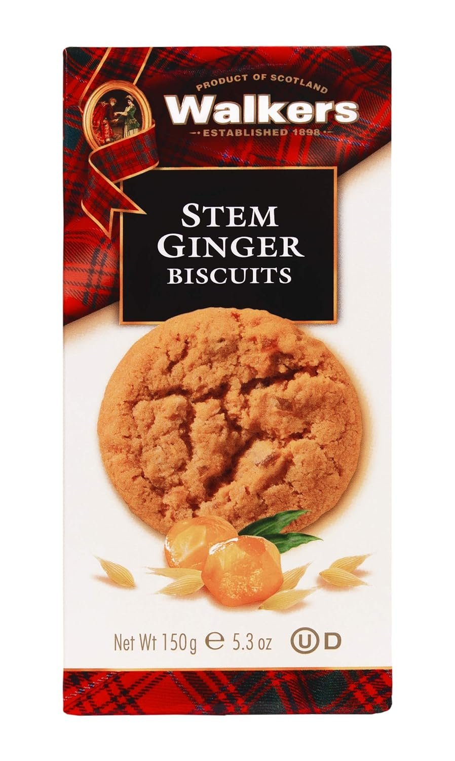 walkers stem ginger cookies pack