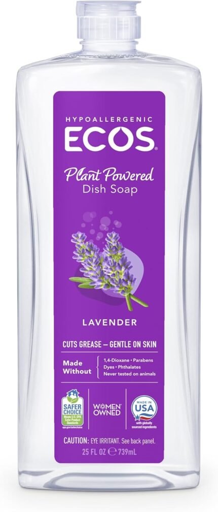 ecos dish liquid with lavender
