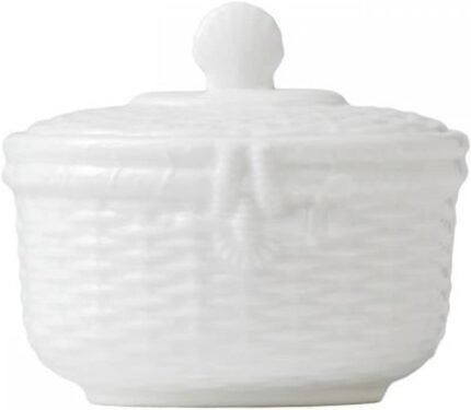 Wedgwood Nantucket Basket Sugar Bowl, White