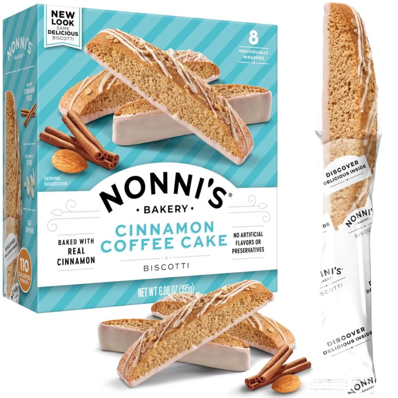 nonnis bakery cinnamon coffee cake biscotti pack