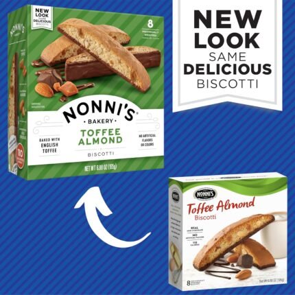 nonnis toffee almond biscotti pack