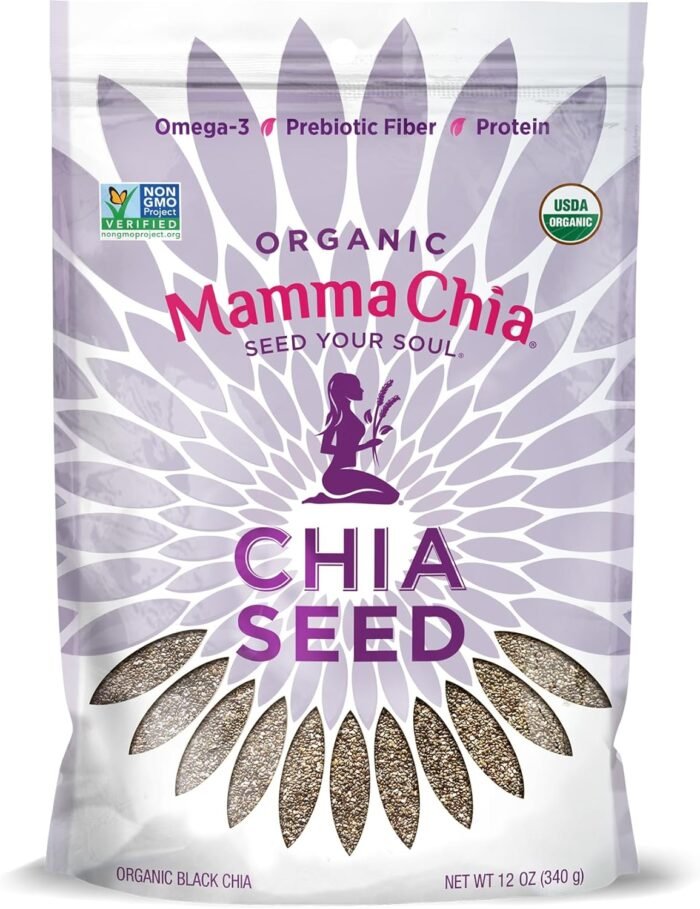 mamma chia organic black chia seeds pack