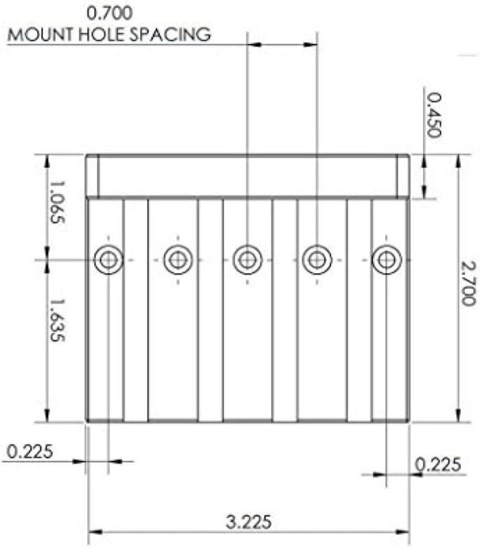 hipshot kickass high mass bass bridge chrome
