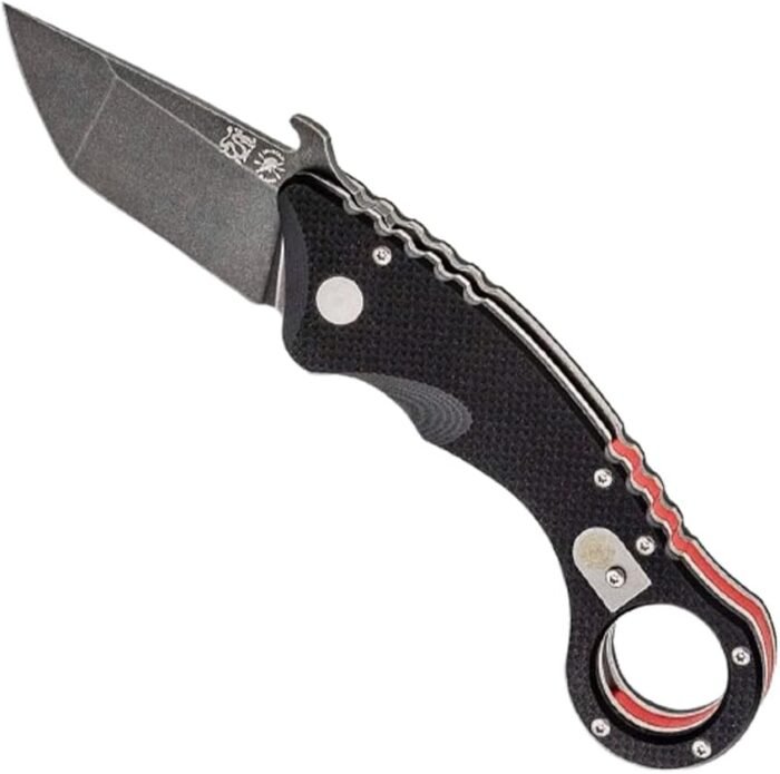spartan blades shoto tonin folding karambit knife black