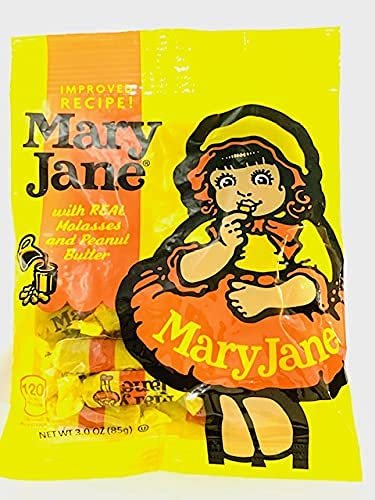 mary jane taffy molases & peanut butter candy pack