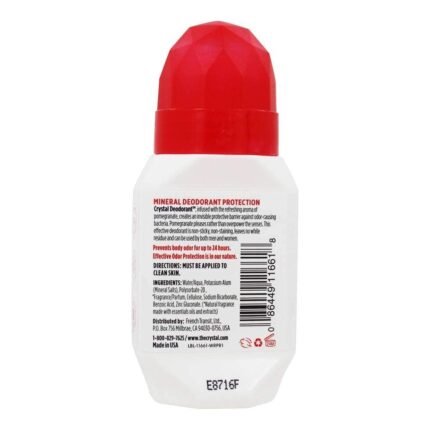 crystal body deodorant pomegranate