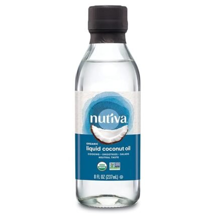 Nutiva Organic Liquid Fractionated Coconut Oil, 8 Oz