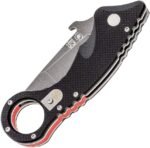 spartan blades shoto tonin folding karambit knife black