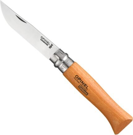 opinel no 09 carbone carbon steel folding pocket knife