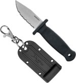 shark lock demko knives fixed blade with sheath