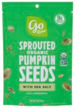 go raw sprouted pumpkin seeds with sea salt pack