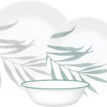 corelle solar print dinner plates 12 piece set