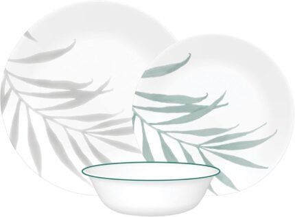 corelle solar print dinner plates 12 piece set