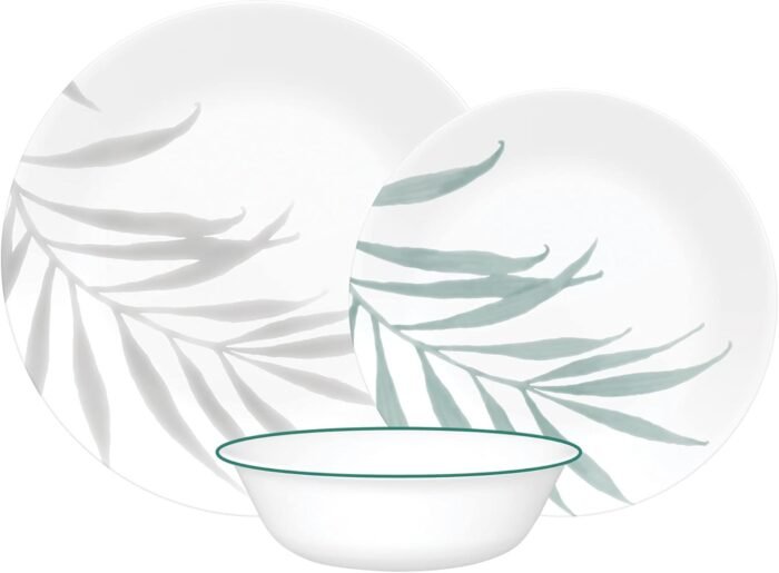 corelle solar print dinner plates 12 piece set