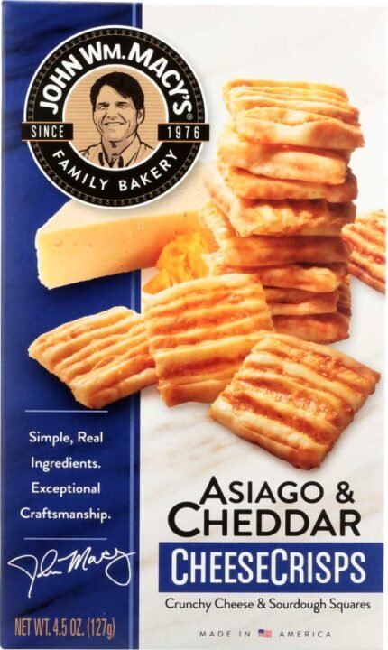 john wm macys asiago & cheddar cheesecrisps pack