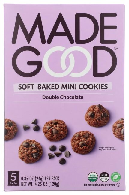 madegood double chocolate mini cookies pack