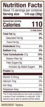 bobs red mill tapioca flour pack