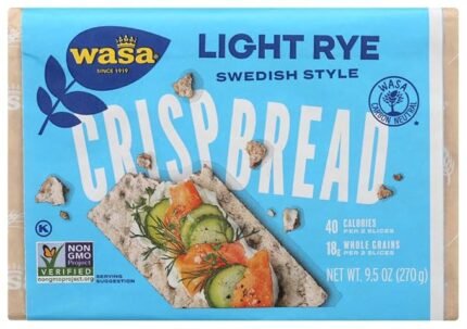 Wasa Flatbread, Crispbread, Light Rye, 9.5 Oz