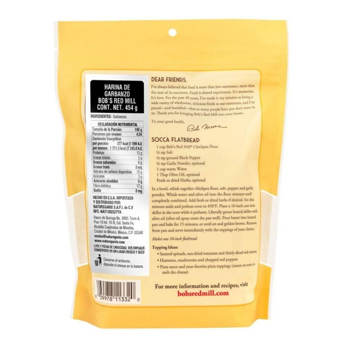 bobs red mill chickpea flour pack